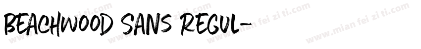 Beachwood Sans Regul字体转换
